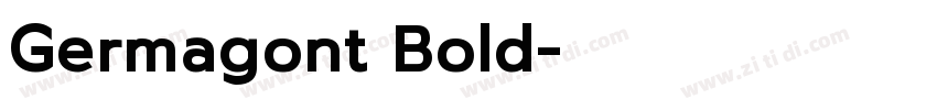 Germagont Bold字体转换